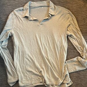 *NWT* Abercrombie & Fitch Tan Long-Sleeve Polo